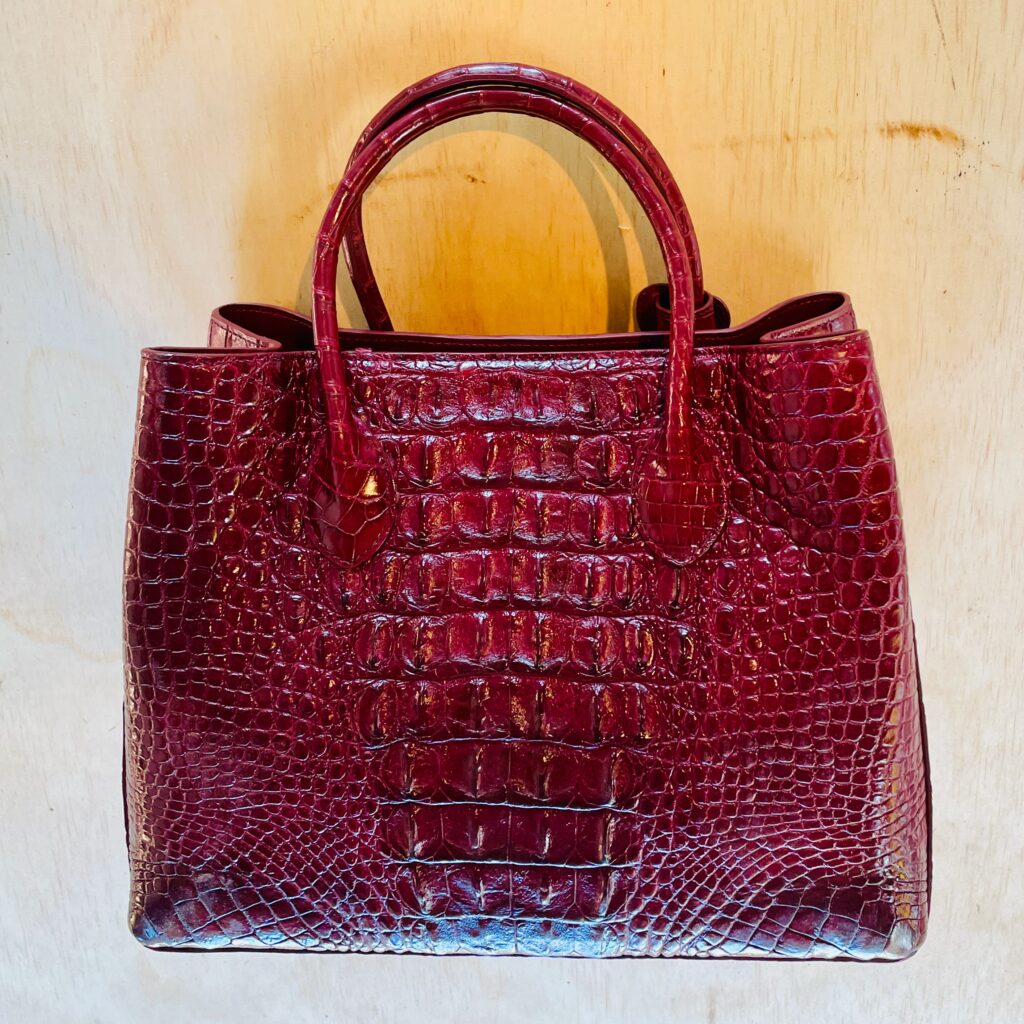 Ladies Crocodile Leather Hand Bag