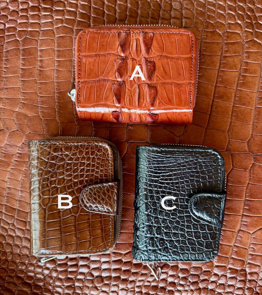 Crocodile Leather Small Purse